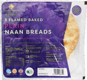 LEICESTER BAKERY PLAIN NAAN BREAD 10x3