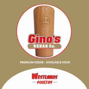 GINO'S PREMIUM KEBAB 20lb 9.07kg